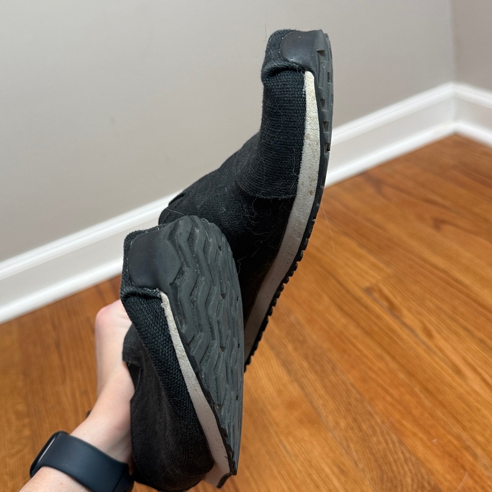 TOMS Classic Black Canvas Slip-Ons - Picture 9 of 14